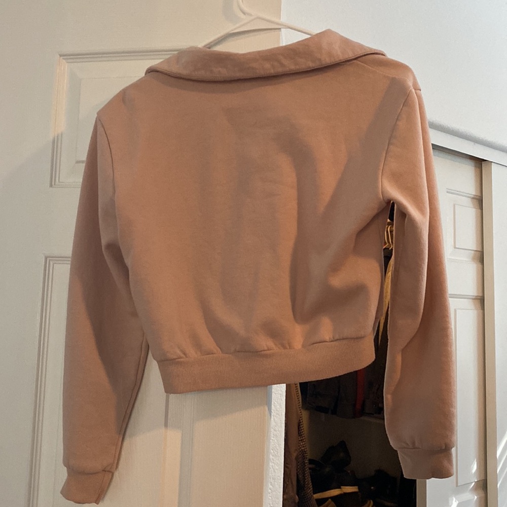 Pink cropped pullover - Picture 3 of 4